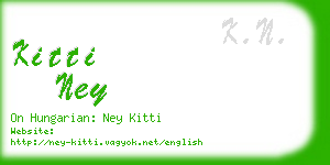 kitti ney business card